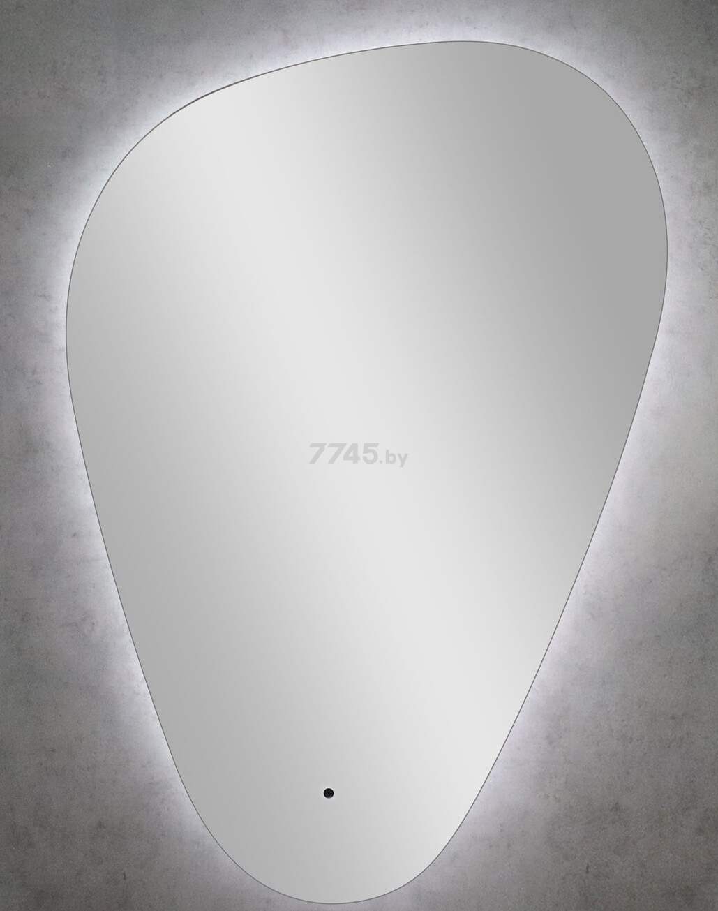 Зеркало для ванной с подсветкой КОНТИНЕНТ Voyage LED 700х1000 ореольная теплая подсветка (ЗЛП1201) - Фото 2